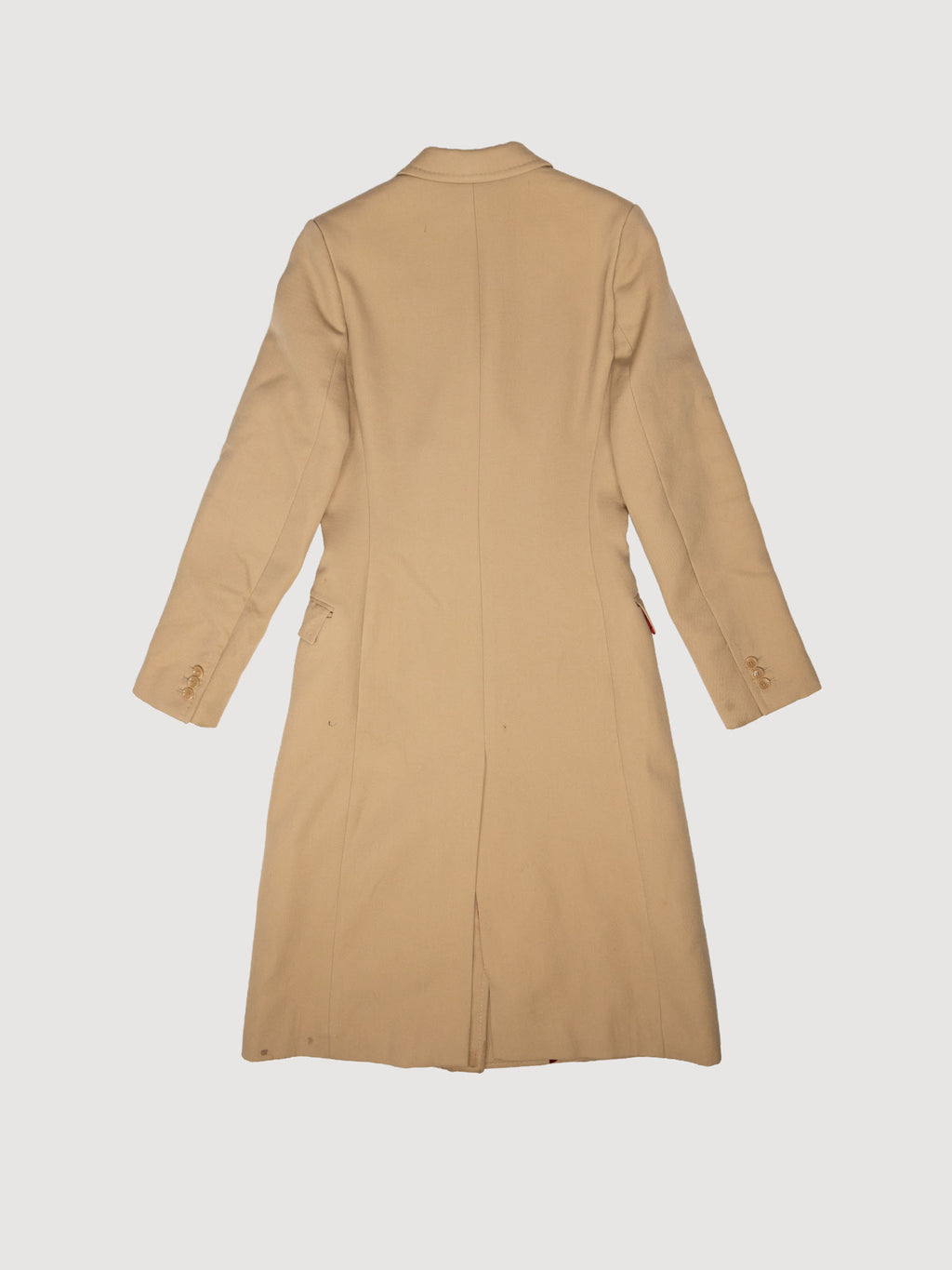 Beige Wool/Cashmere Mid Coat classic Dolce & Gabbana
