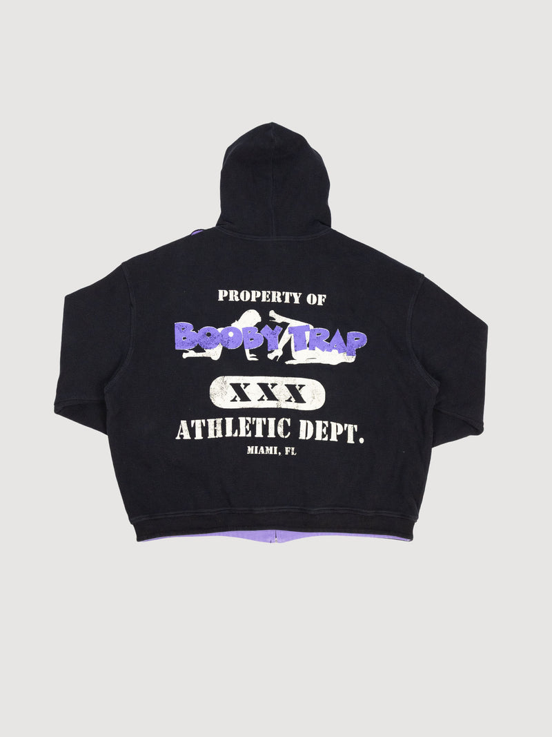 Triple Sevens reversible Booby trap zip-up hoodie