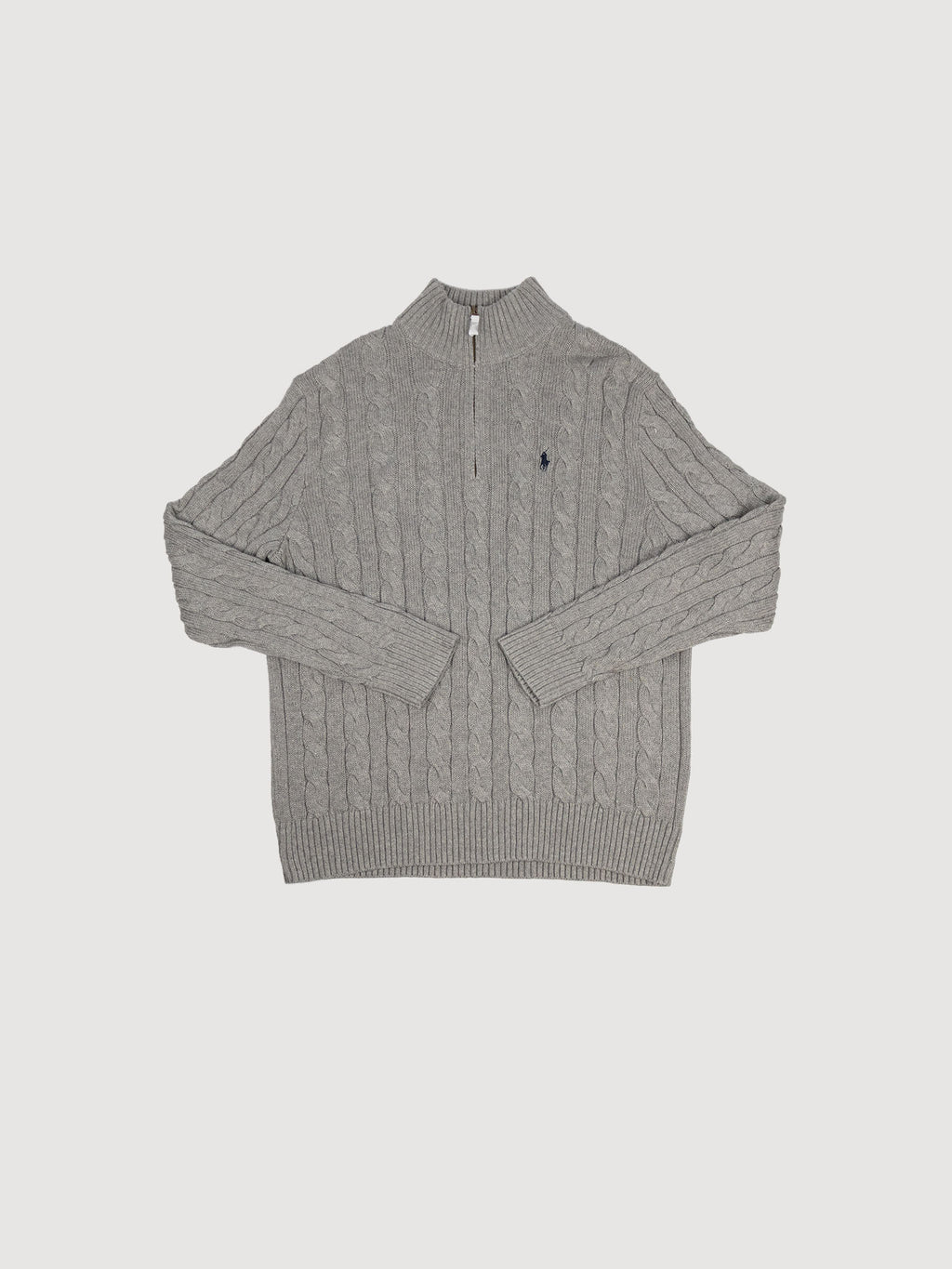 Half zip up wool sweater