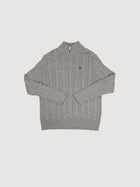 Half zip up wool sweater