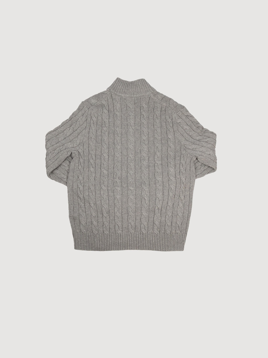 Half zip up wool sweater
