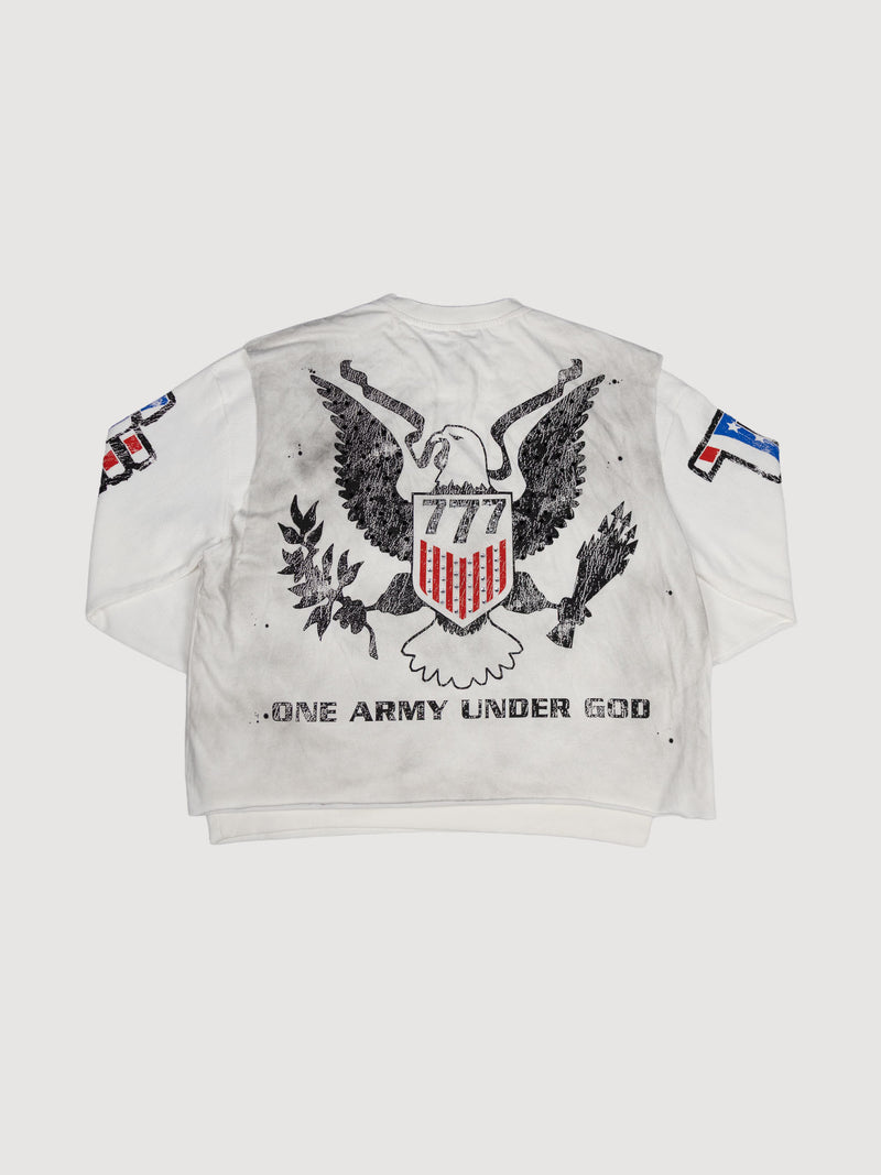 Triple Seven Trade War Longsleeve White