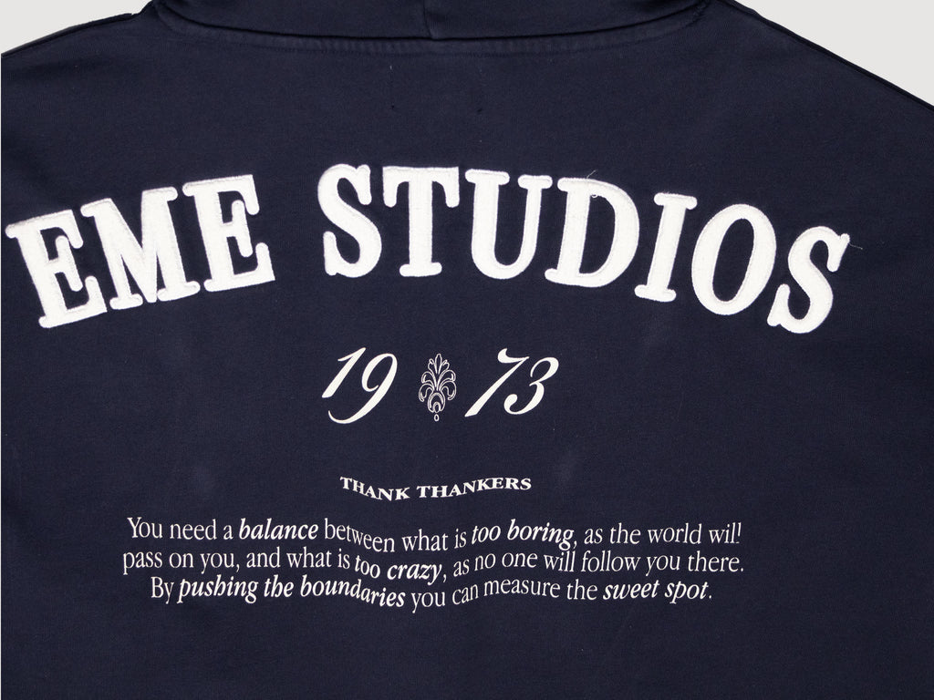 Eme Studios Iconic Navy Oversized hoodie