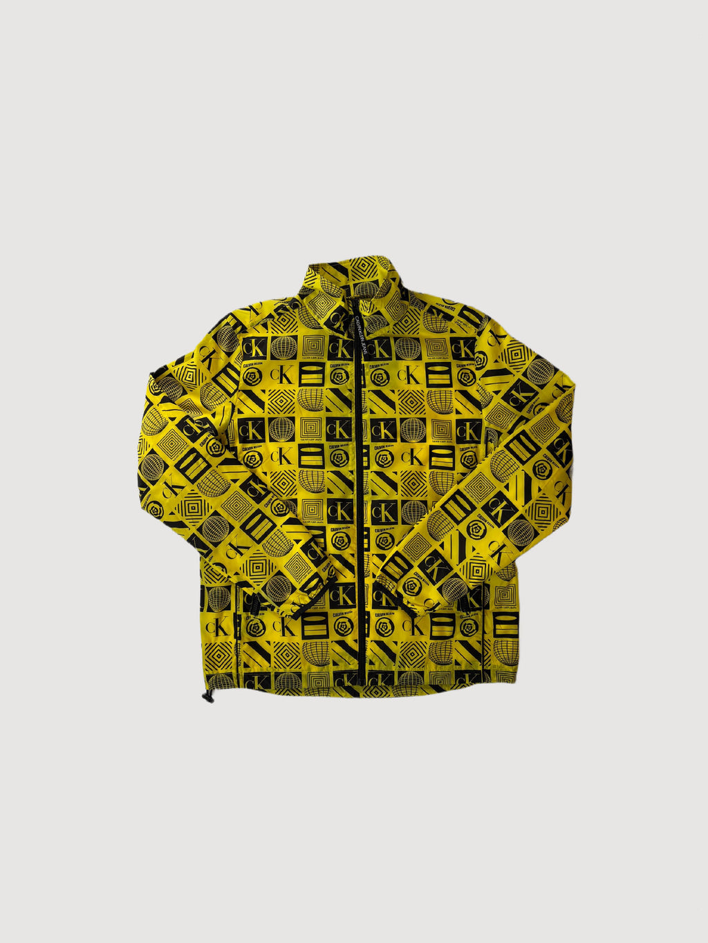 Calvin Klein Jeans Printed Yellow Track Jacket
