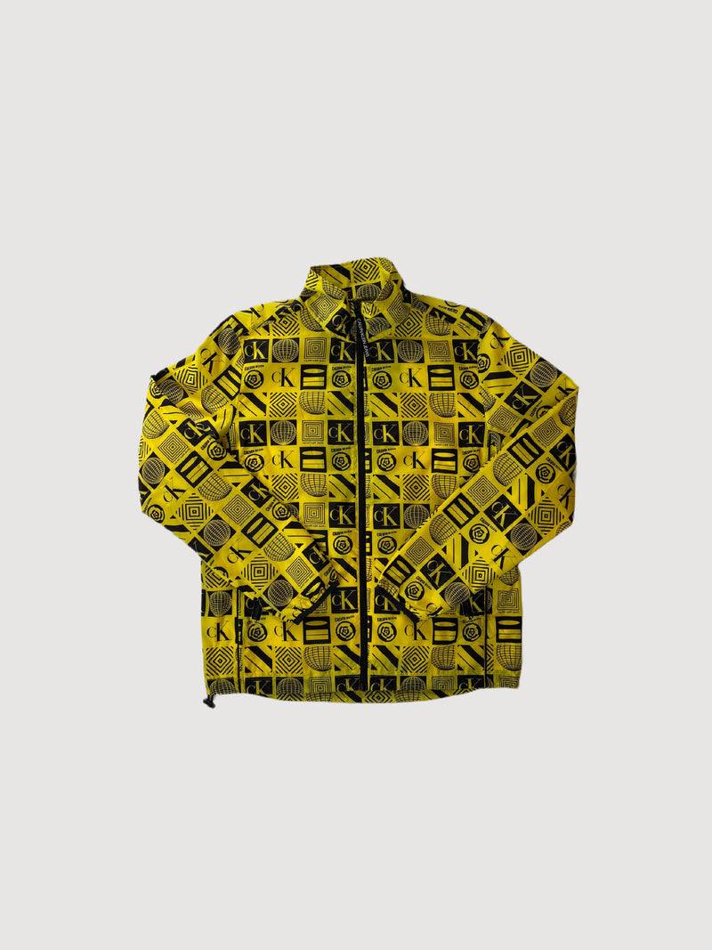 Calvin Klein Jeans Printed Yellow Track Jacket