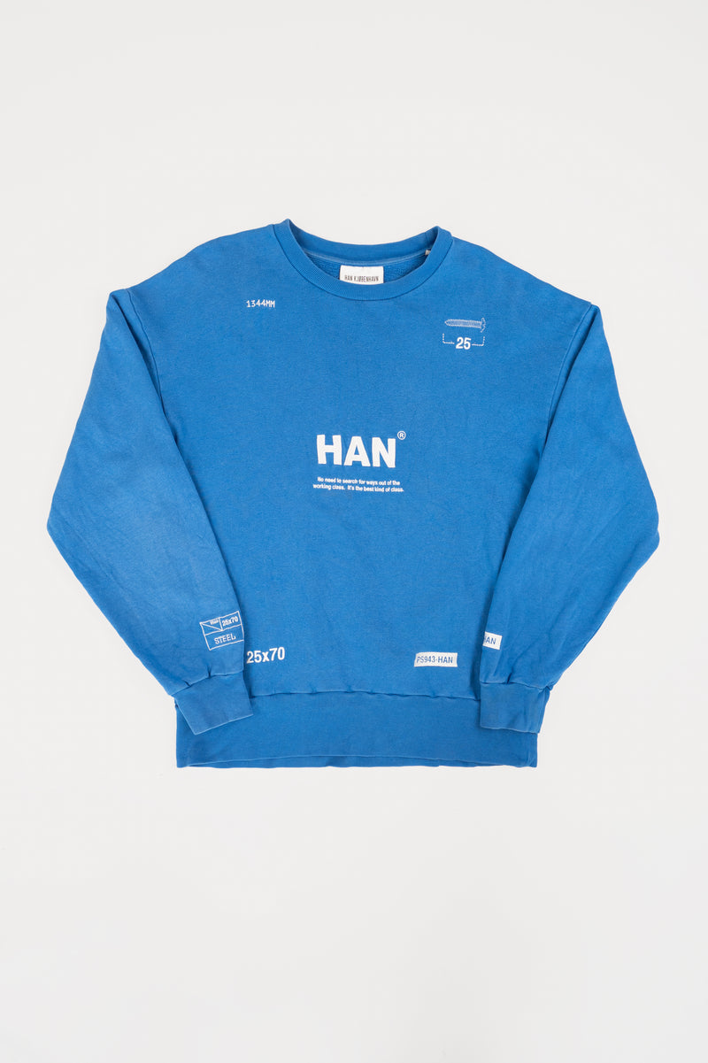 Han Kjobenhavn Blue Bulky Crew Sweatshirt