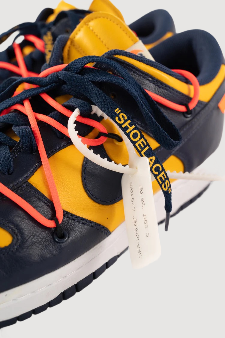 Dunk Low X Off White University Gold