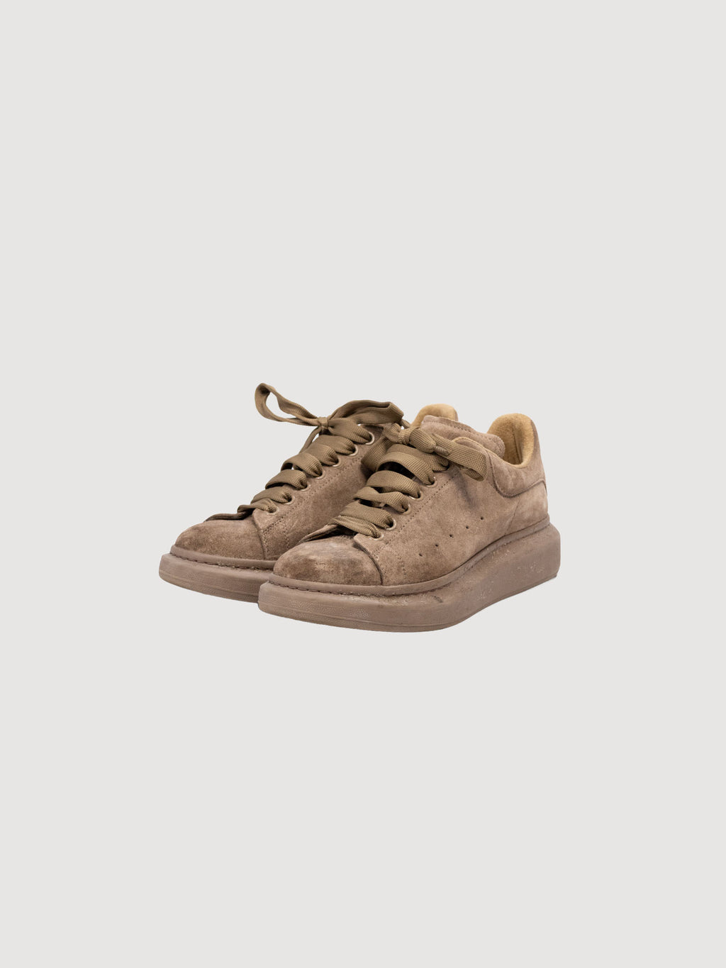 Oversized Brown Suede Chunky Sneakers