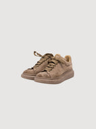 Oversized Brown Suede Chunky Sneakers