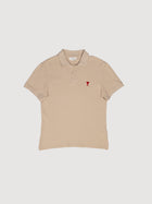 Ami Red Heart Polo Vanille