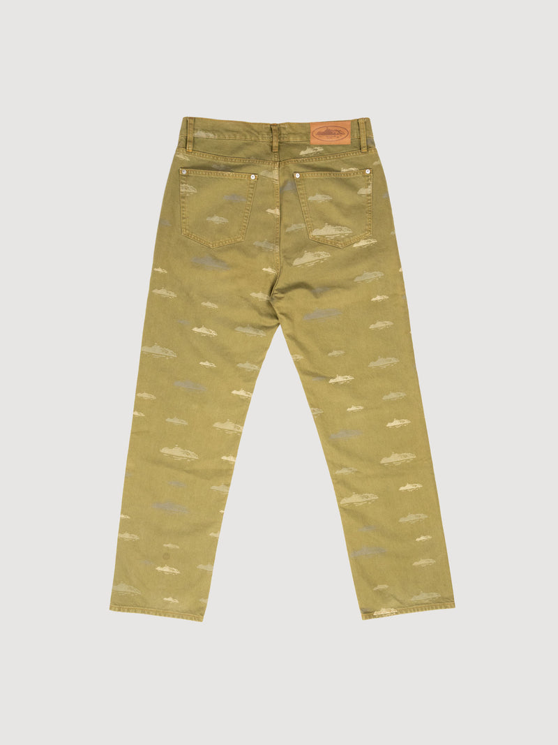 Corteiz Alcatraz Pattern Denim Jeans