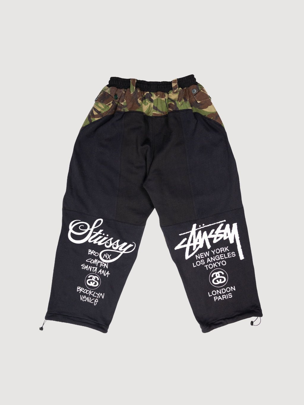 Vintage reworked camouflage cargo pants