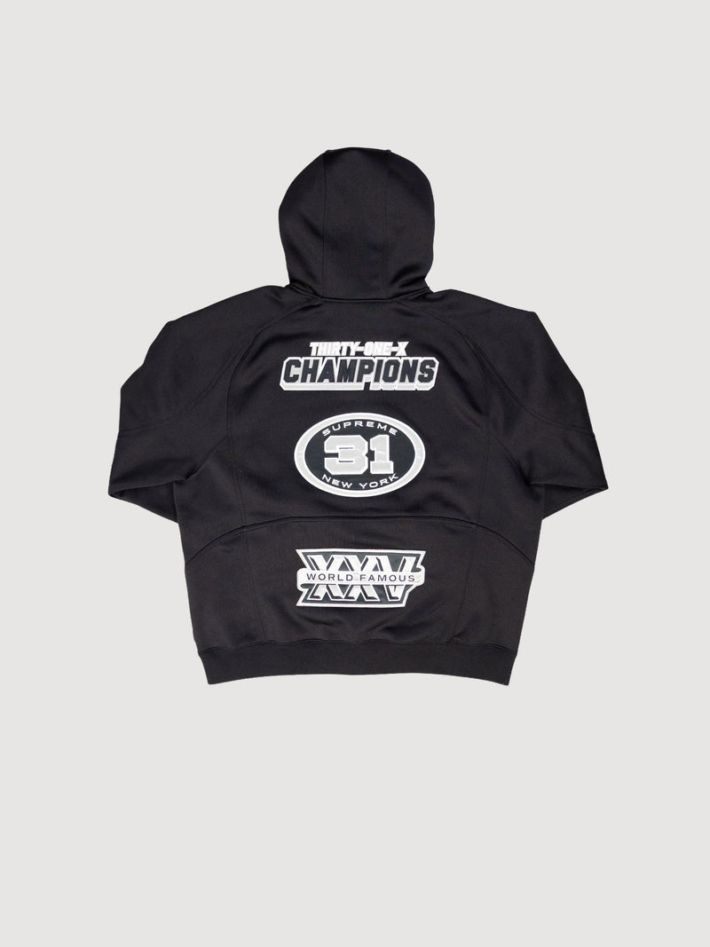 Supreme Football Zip-Up Hoodie Sweatshirt