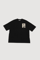 Ami Paris Anniversary Face Patch T-shirt In Black