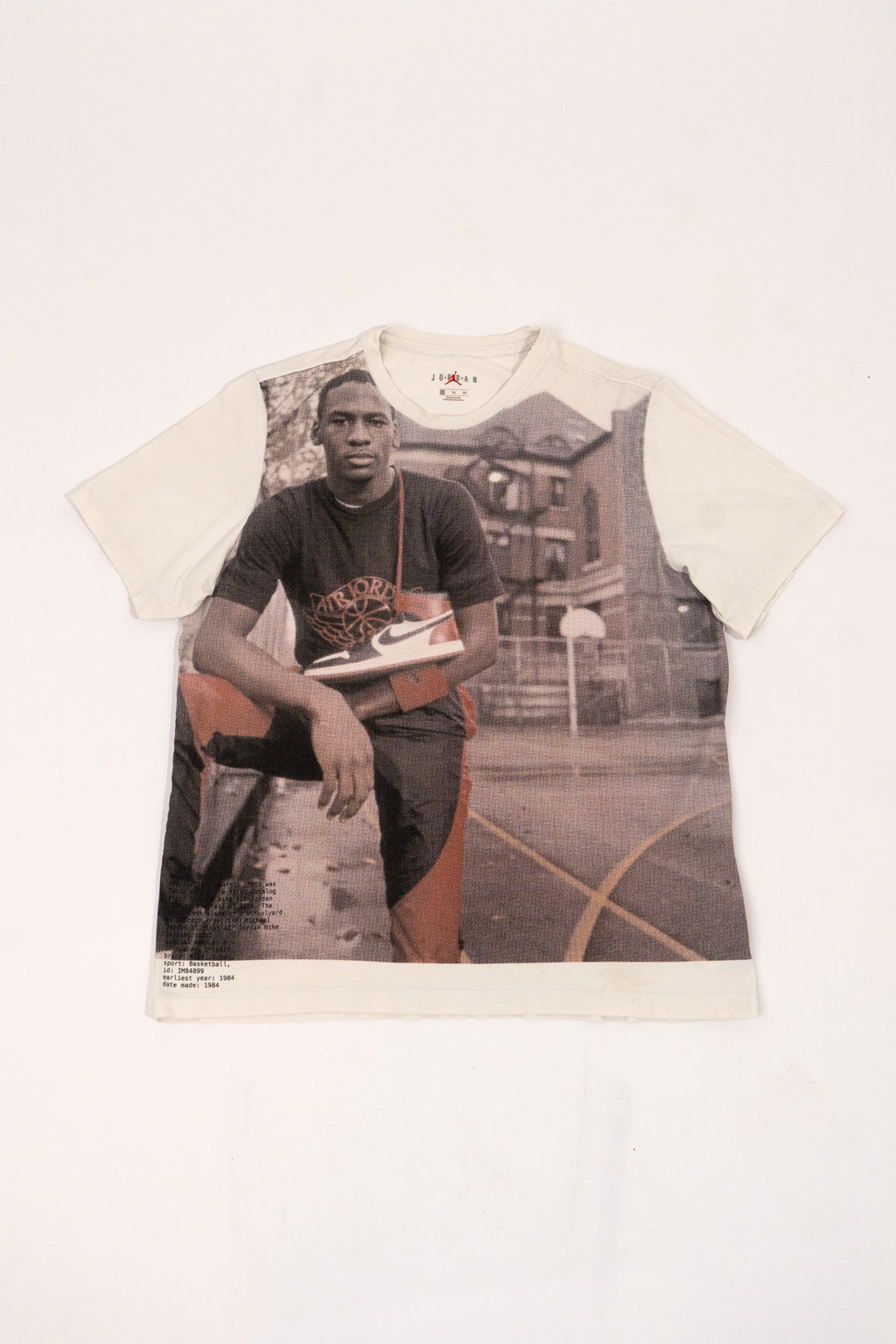 RARE retro 1 NIKE AIR JORDAN ROOKIE PLAYGROUND JUMPMAN T SHIRT