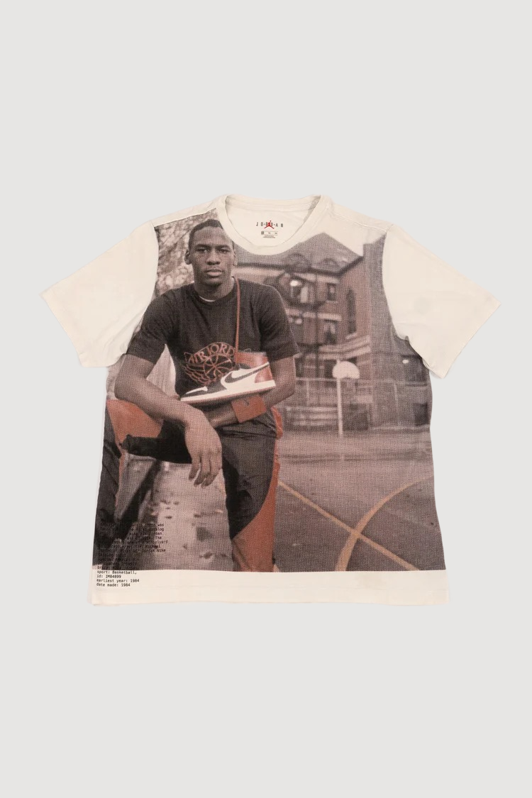 RARE retro 1 NIKE AIR JORDAN ROOKIE PLAYGROUND JUMPMAN T SHIRT