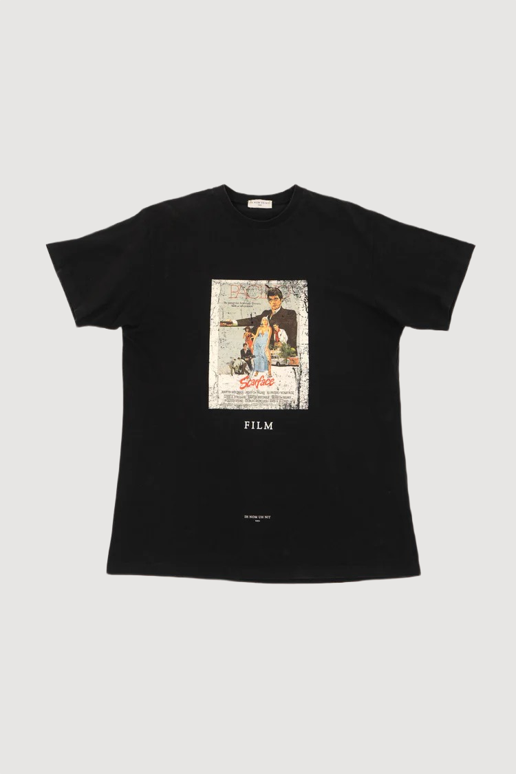 Ih Nom Uh Nit Al Pacino Scarface Cotton Jersey T-shirt In Black