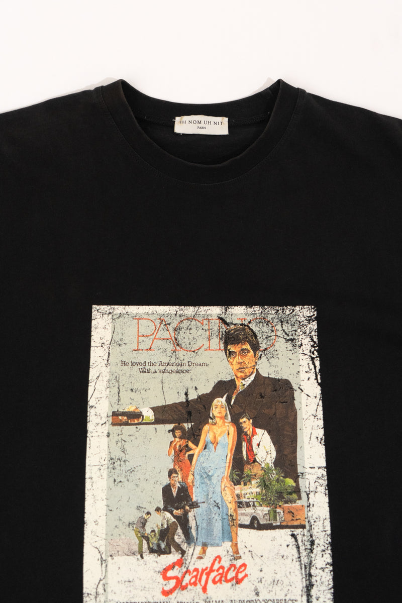 Ih Nom Uh Nit Al Pacino Scarface Cotton Jersey T-shirt In Black
