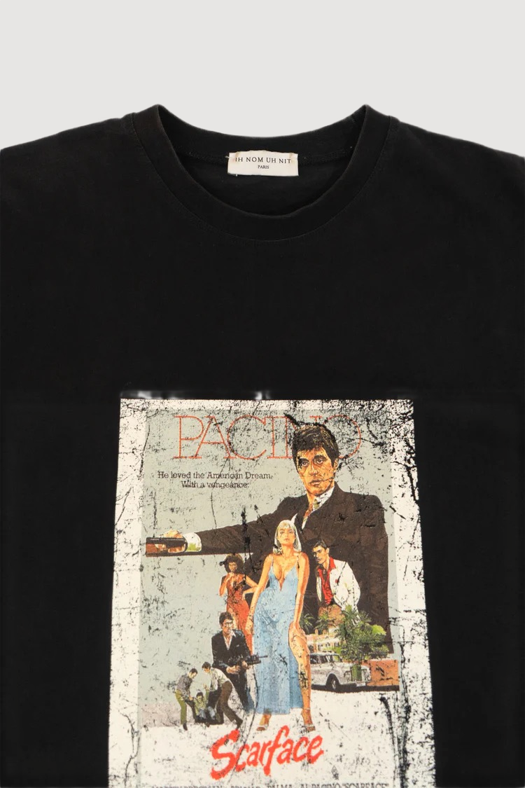 Ih Nom Uh Nit Al Pacino Scarface Cotton Jersey T-shirt In Black