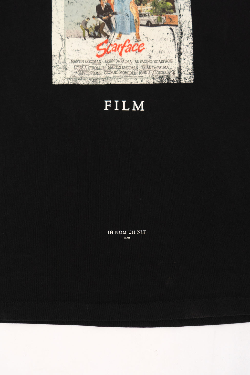 Ih Nom Uh Nit Al Pacino Scarface Cotton Jersey T-shirt In Black