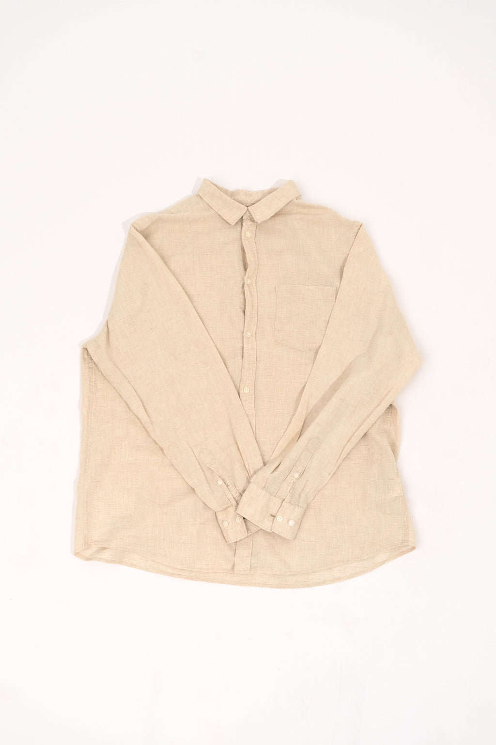 Slim Fit Beige Shirt