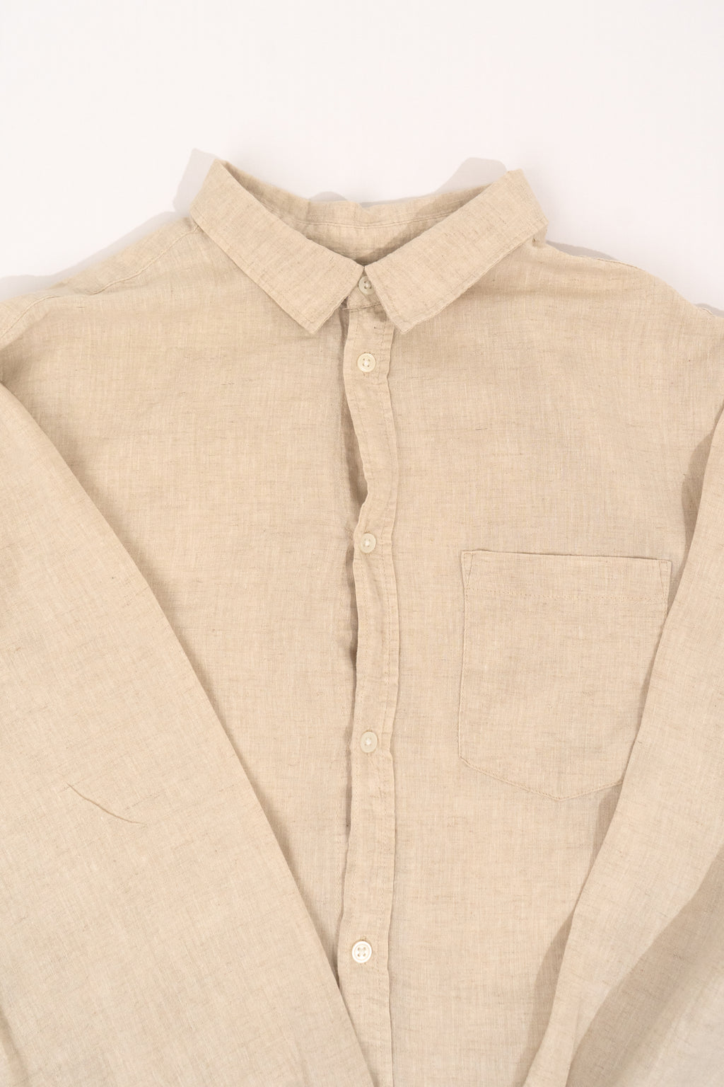 Slim Fit Beige Shirt