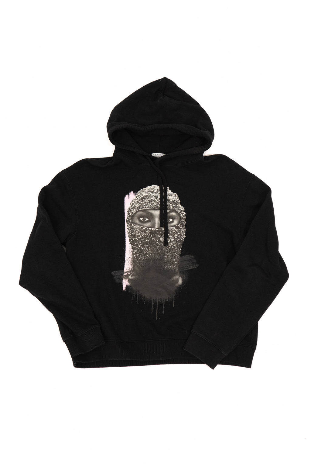 Ih Nom Uh Nit Graphic-print Cotton Hoodie In Black