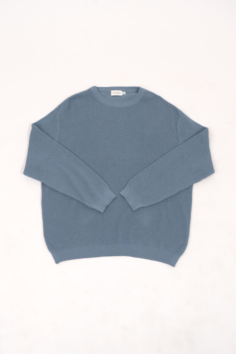 Knitted crewneck sweater