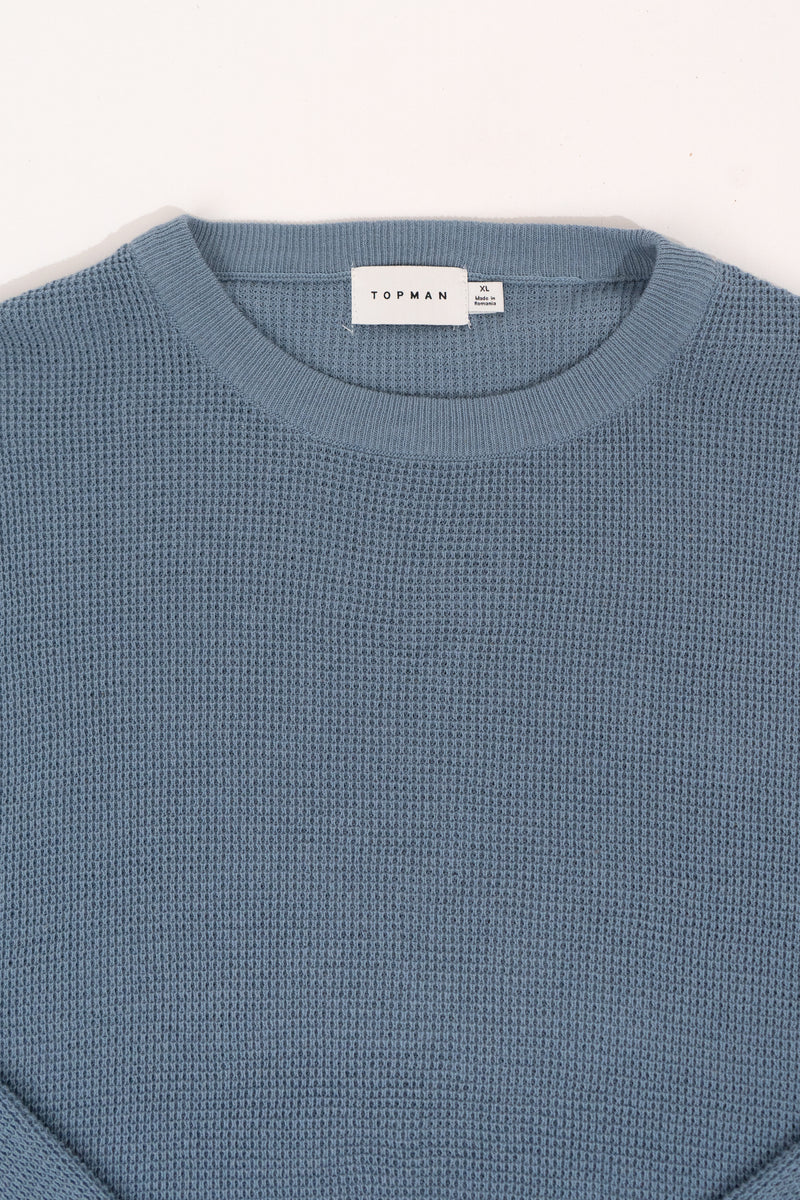 Knitted crewneck sweater