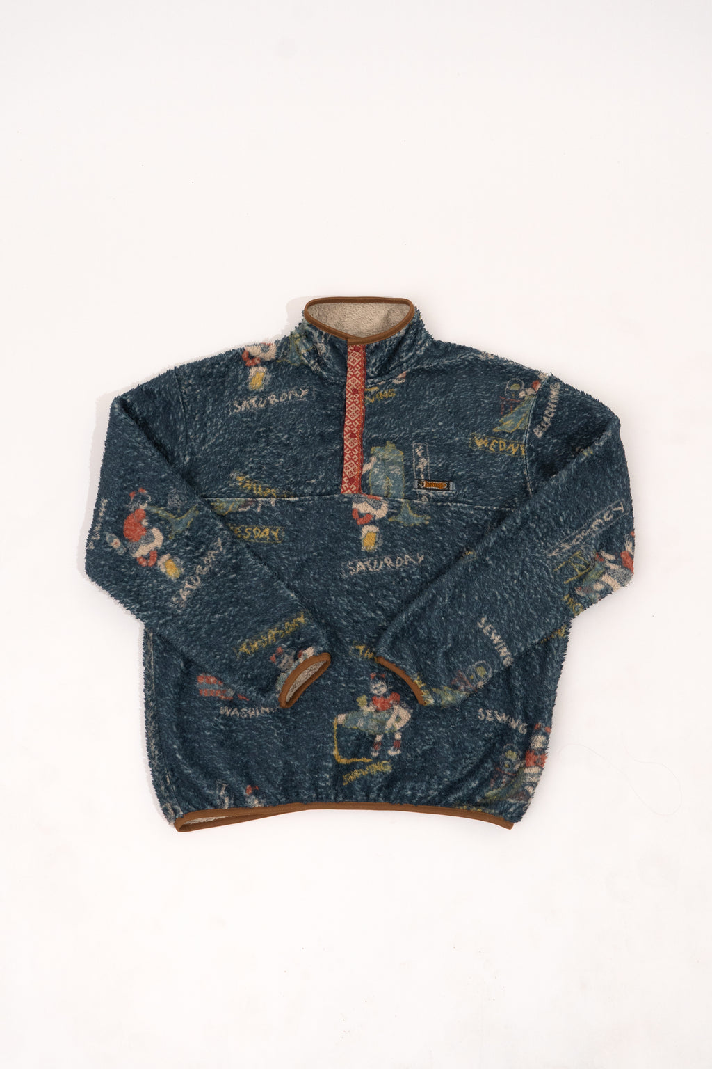 Kapital Kountry Calendar Printed Fleece Sweatshirt