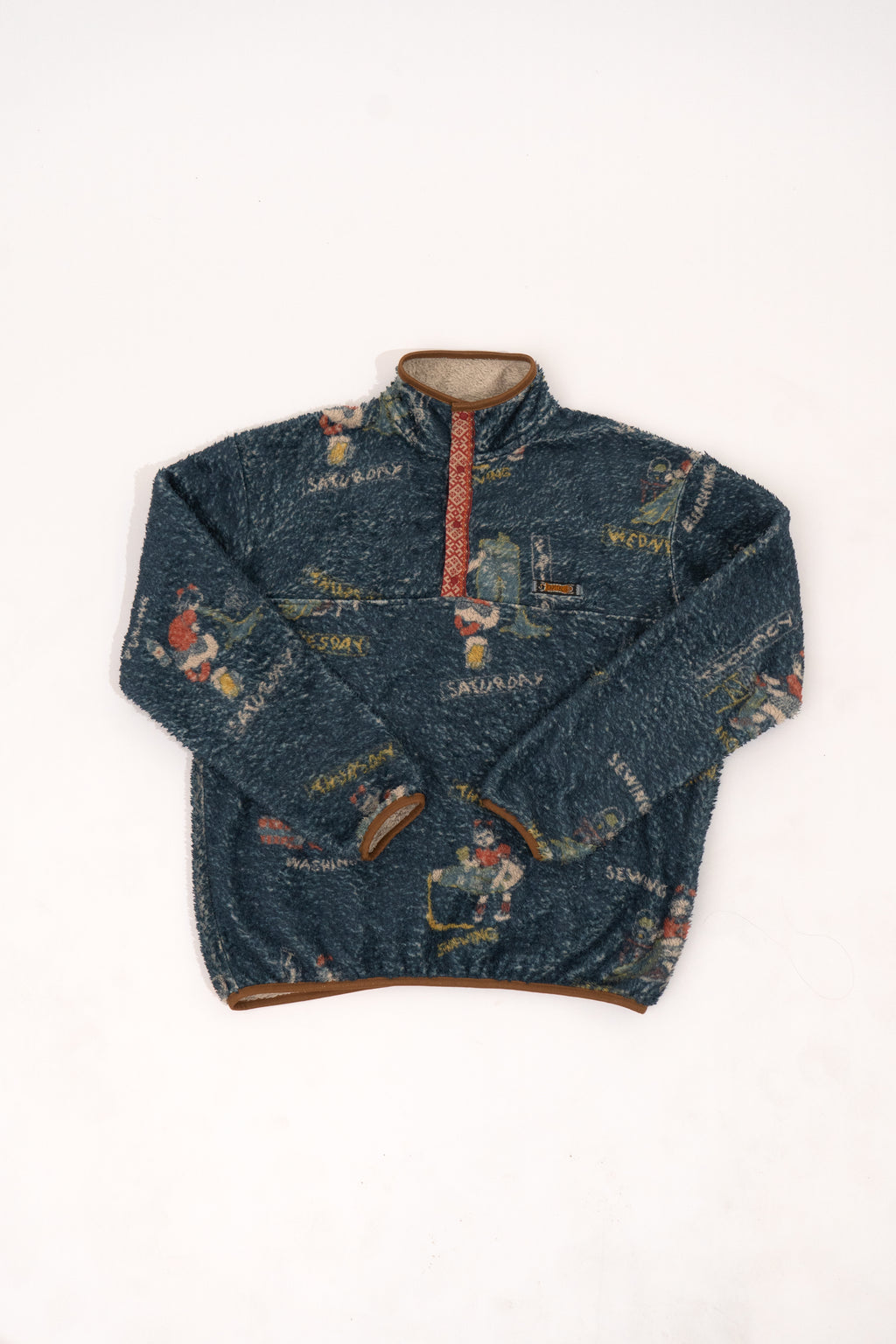 Kapital Kountry Calendar Printed Fleece Sweatshirt