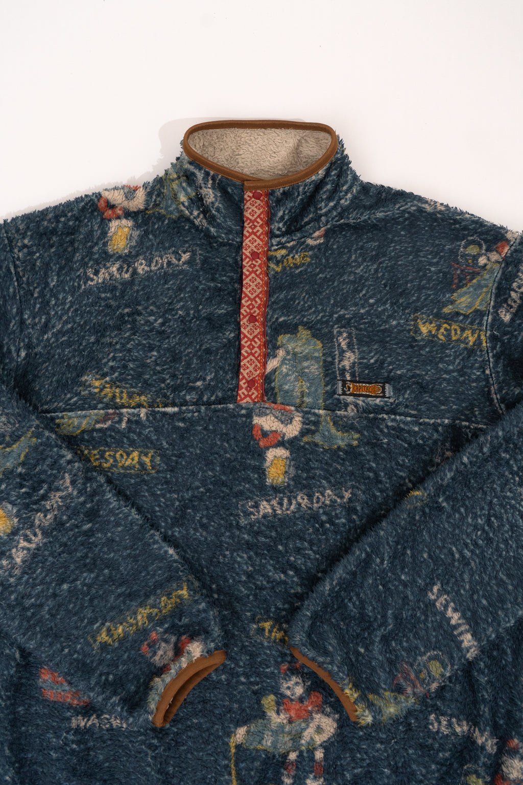 Kapital Kountry Calendar Printed Fleece Sweatshirt