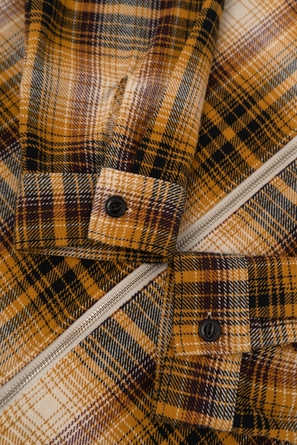 STUSSY JACK SHADOW PLAID ZIP SHIRT