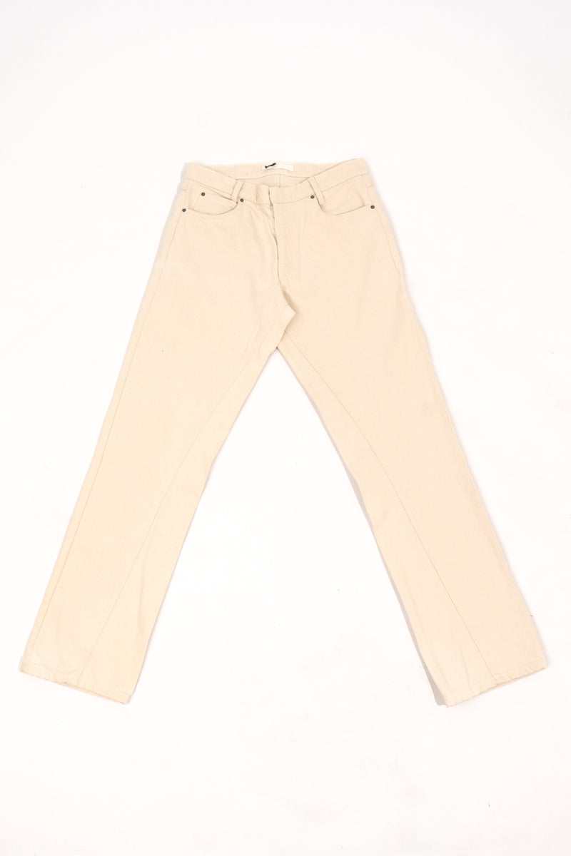 ISKO x Bianca Saunders Off-White Straight Leg Jeans