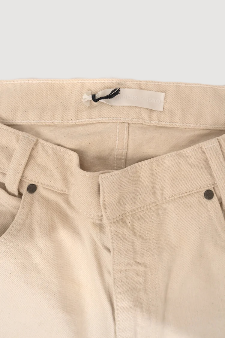 ISKO x Bianca Saunders Off-White Straight Leg Jeans