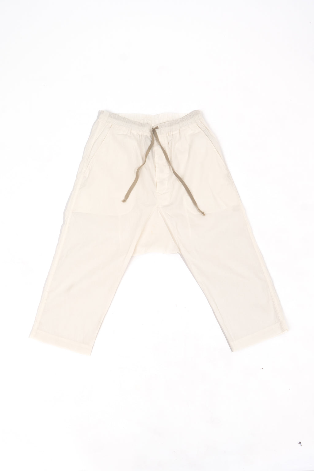 Rick Owens DRKSHDW Crop White Pants