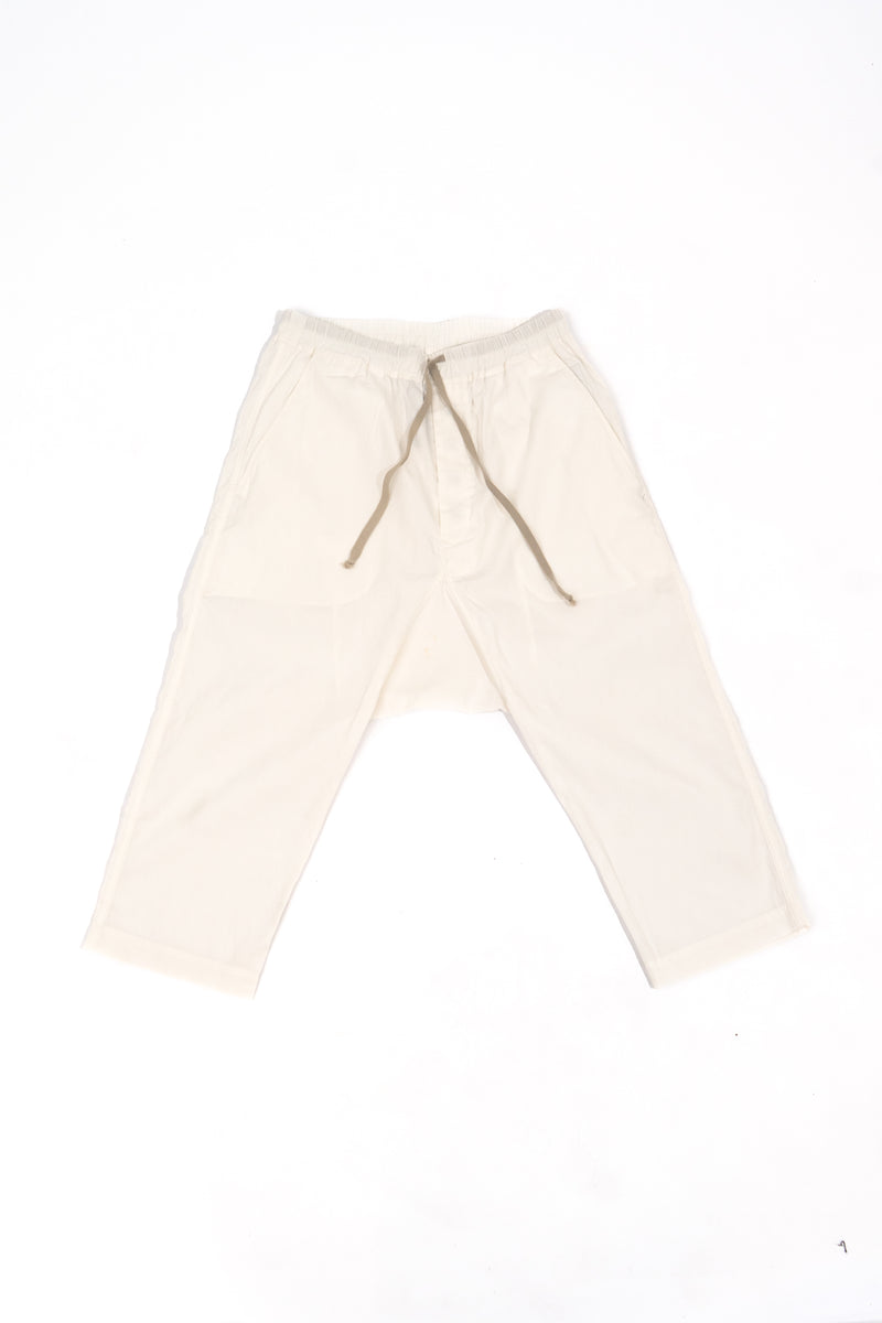Rick Owens DRKSHDW Crop White Pants