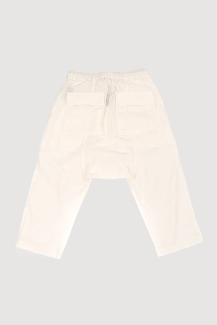 Rick Owens DRKSHDW Crop White Pants