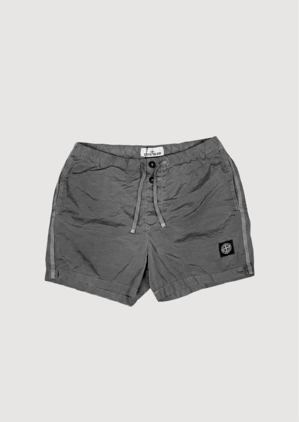 Stone Island Compass Logo Swim Short Dark Grey