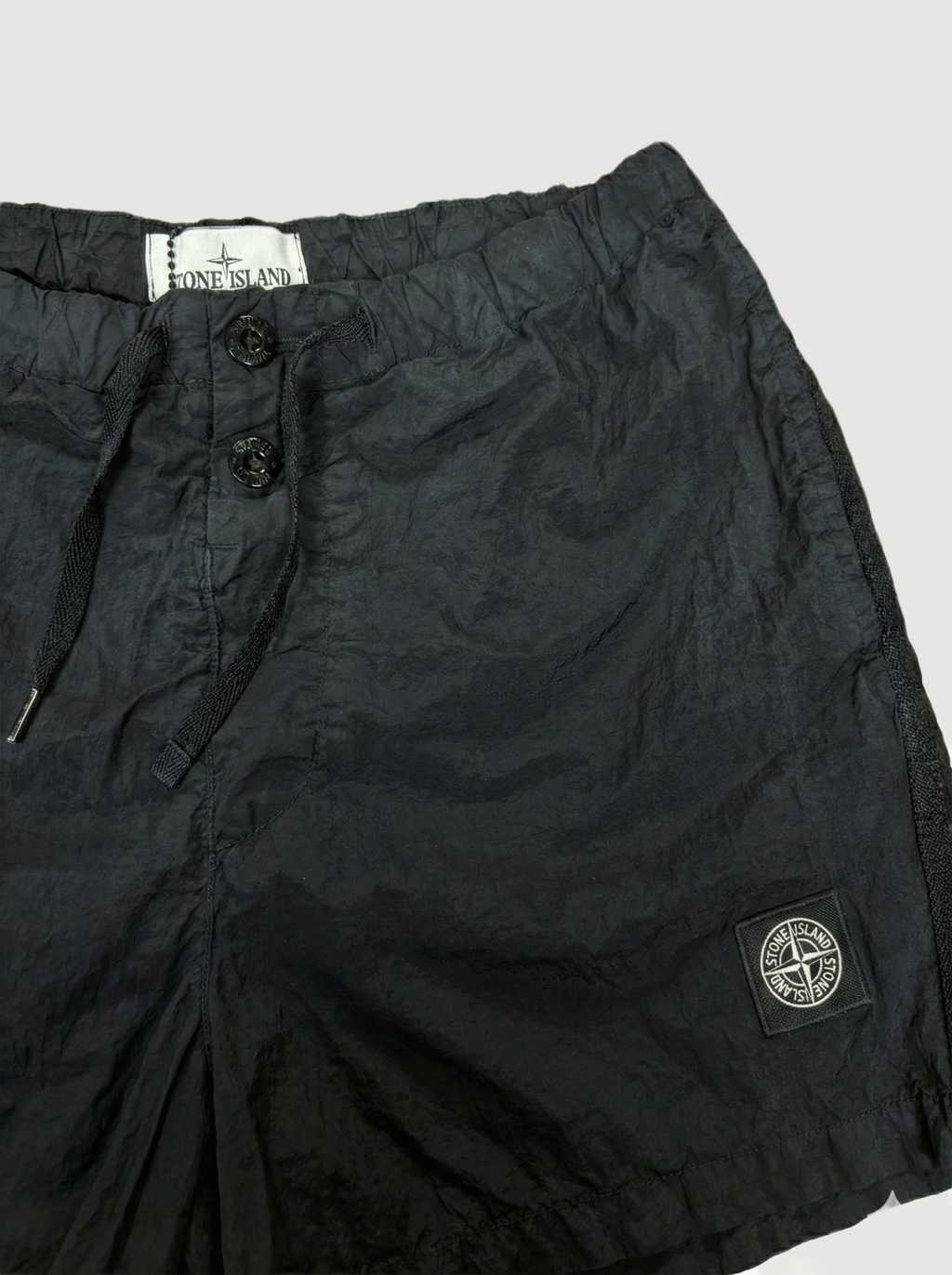 Stone Island Compass Logo Swim Short Black