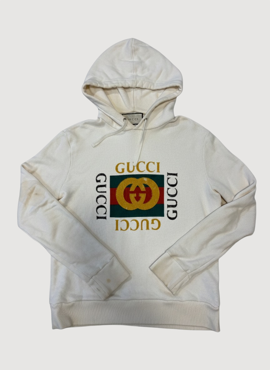 Gucci Vintage Logo Hoodie - Off-White