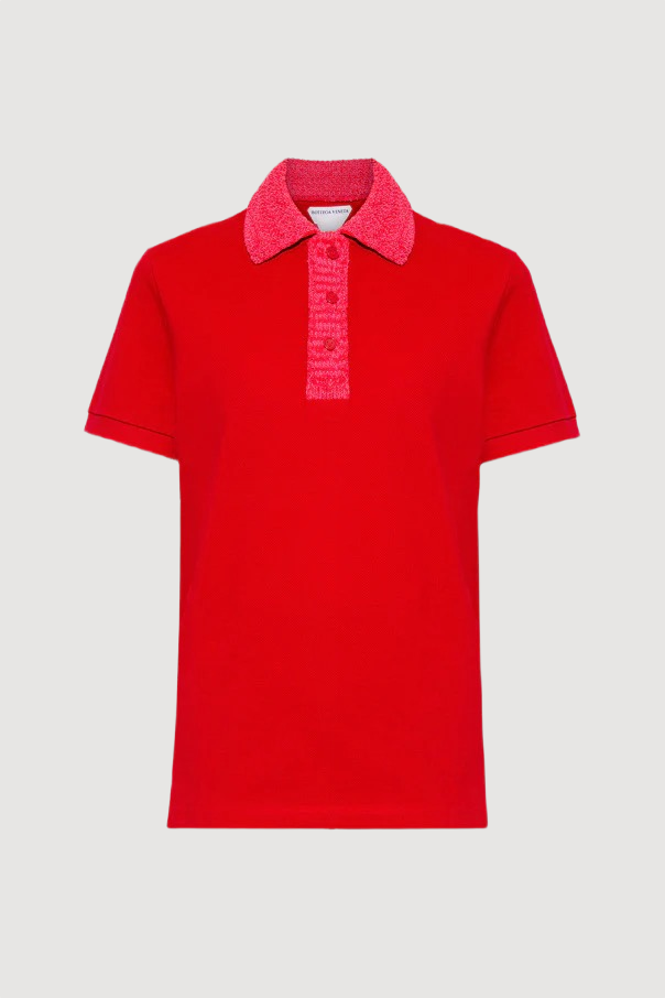 Cotton Crochet Polo Shirt