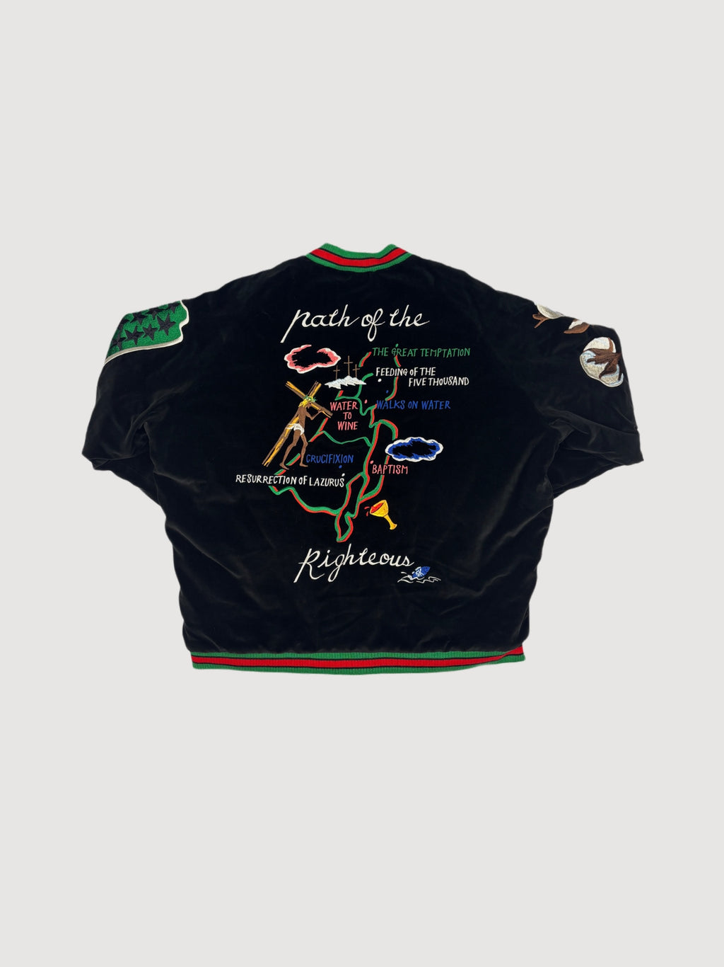 SAINT MXXXXXX x Sukajyan reversible bomber jacket
