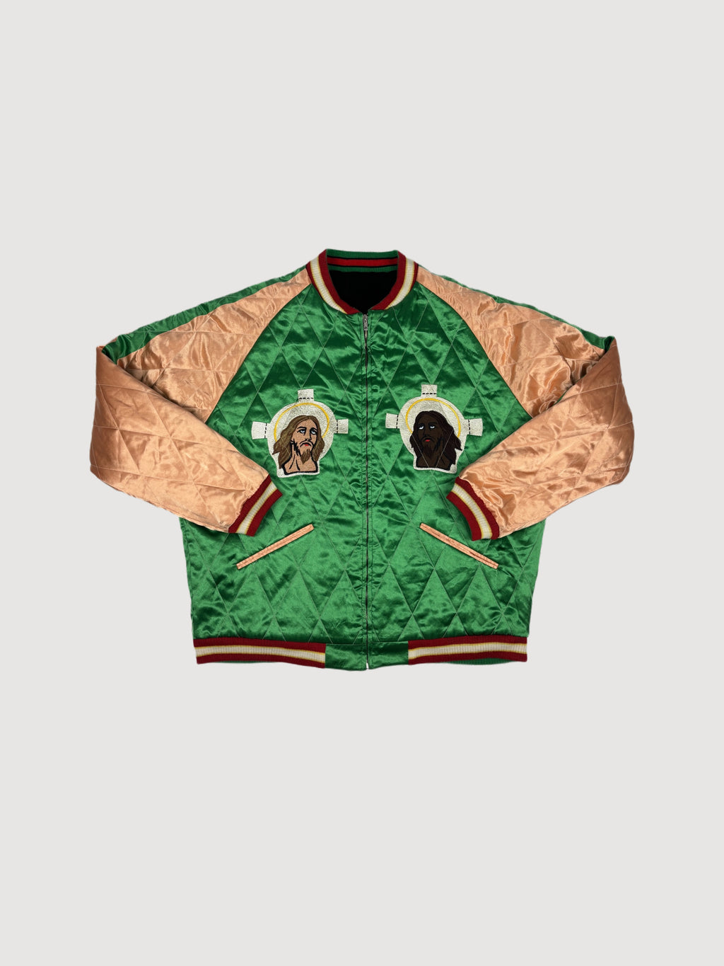 SAINT MXXXXXX x Sukajyan reversible bomber jacket