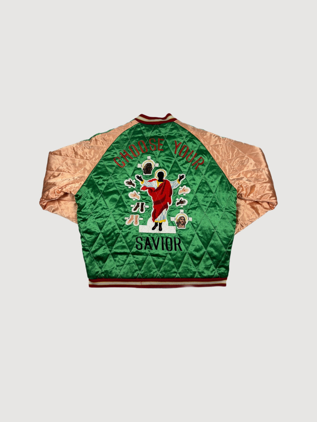 SAINT MXXXXXX x Sukajyan reversible bomber jacket