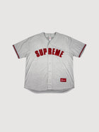 Supreme Ultrasuede mesh baseball jersey