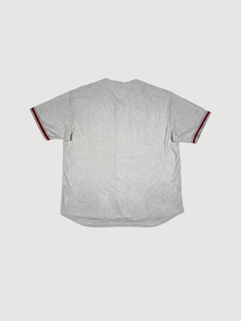 Supreme Ultrasuede mesh baseball jersey