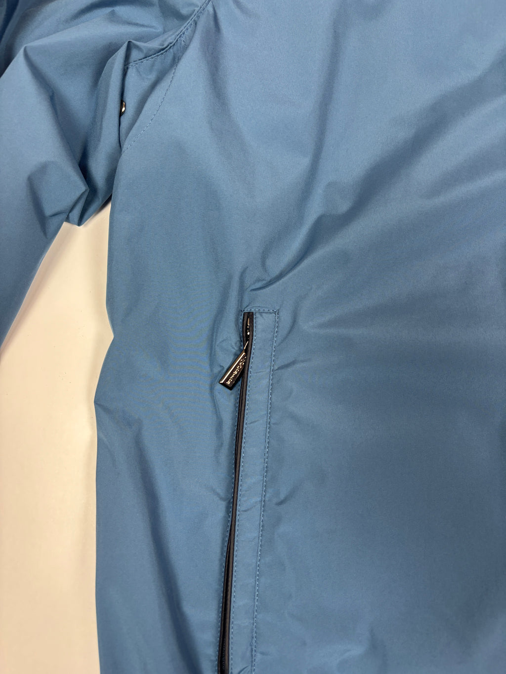 MooRER Blue Reversible Hooded Jacket