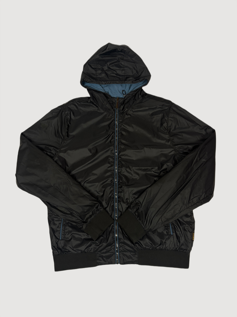 MooRER Blue Reversible Hooded Jacket