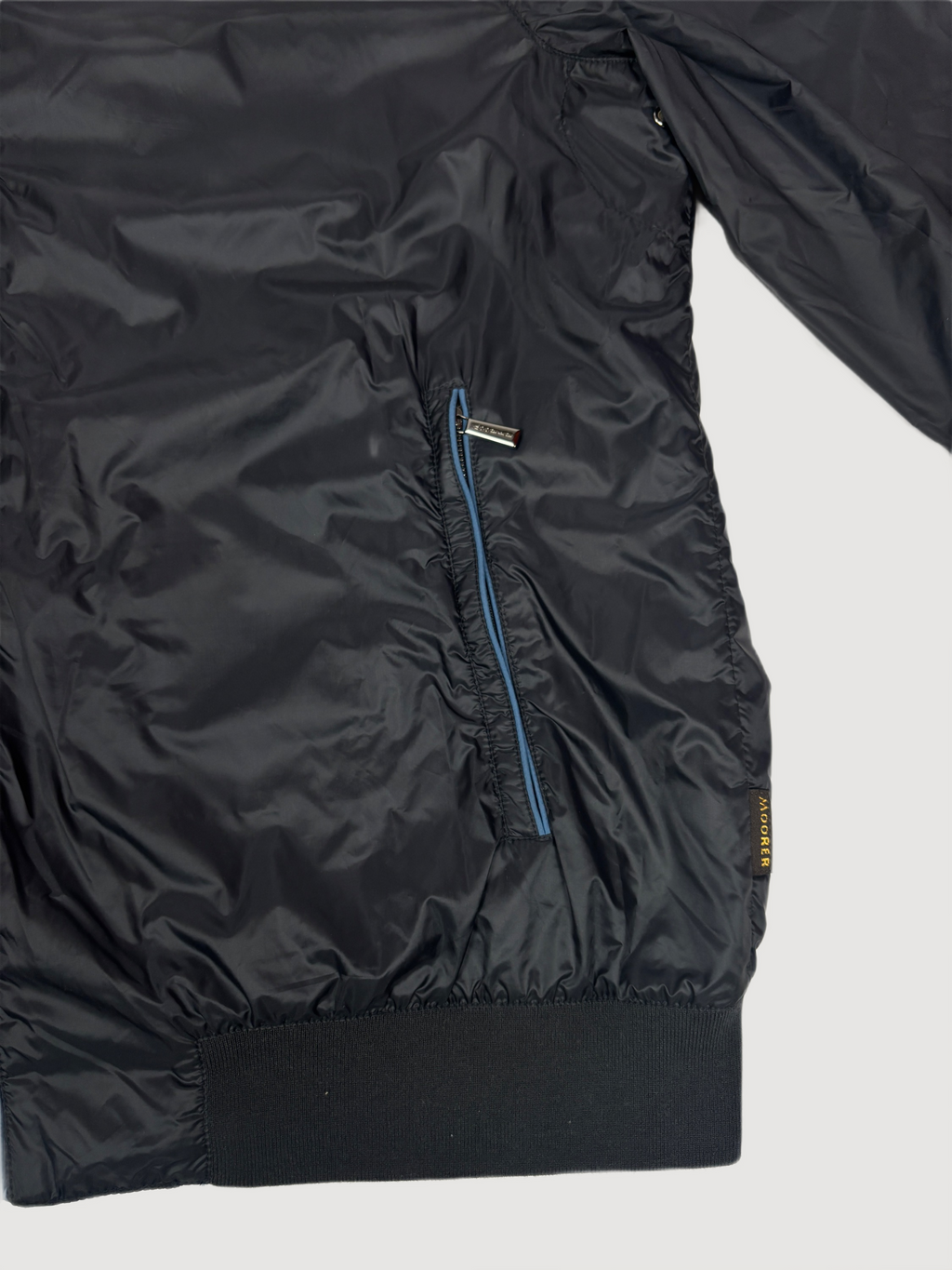 MooRER Blue Reversible Hooded Jacket
